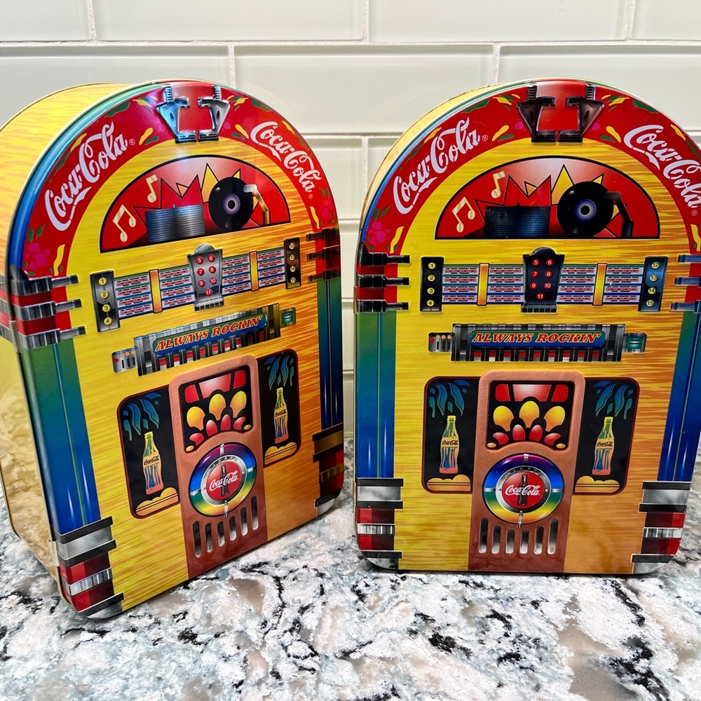 Vintage Coke Juke Box Tins